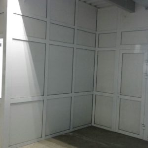 Глухая алюминиевая перегородка GFTD513